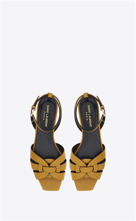 ysl tribute sandals flat.